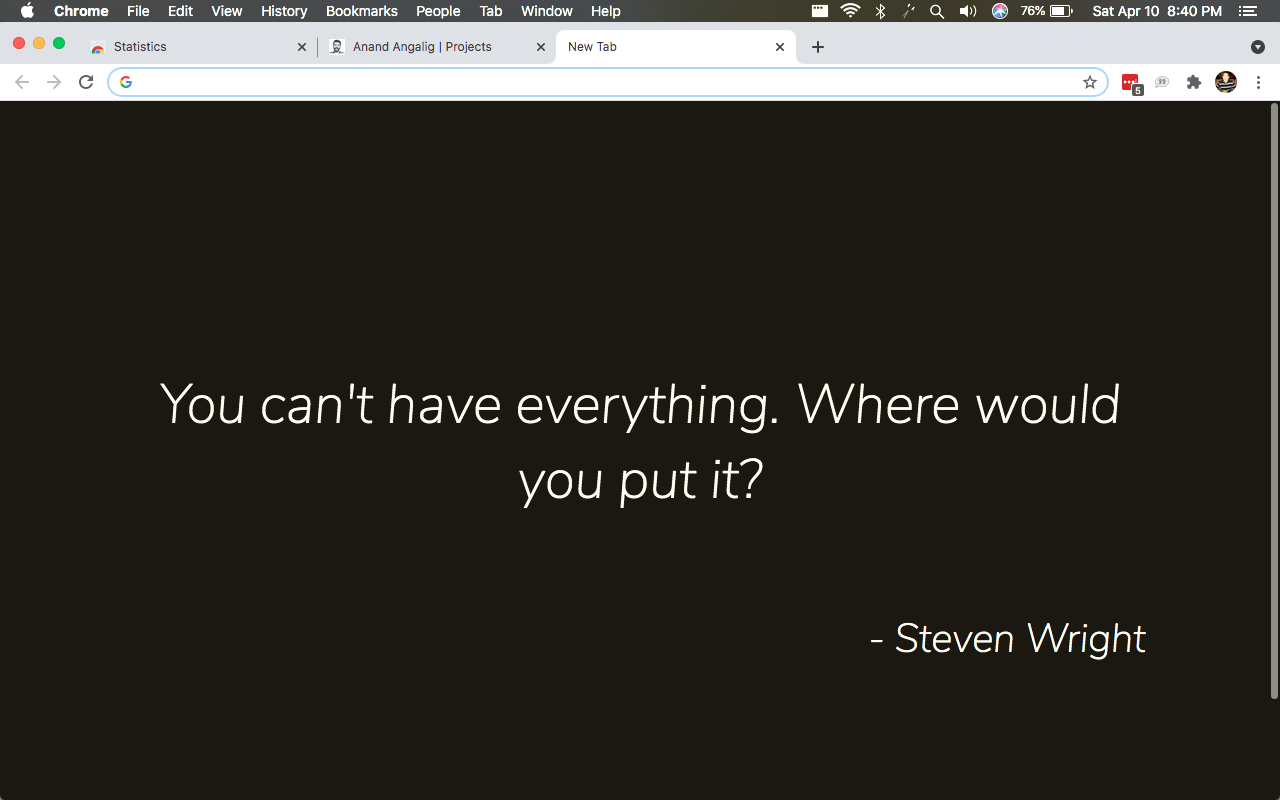 Quirky Quotes Chrome Extension