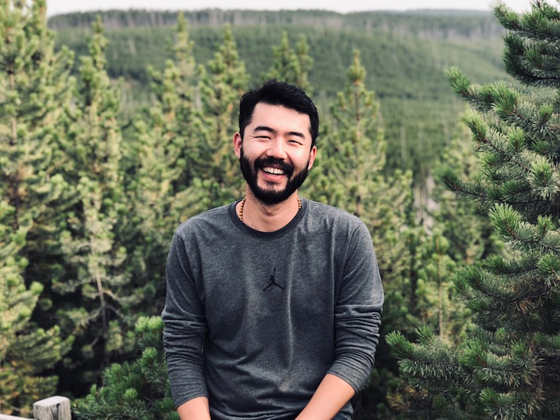 Anand in Yellowstone, WY